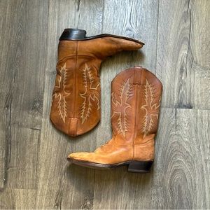 ‼️ SOLD ‼️ Vintage Brown Suede Tony Lama Cowboy Boots | Unisex